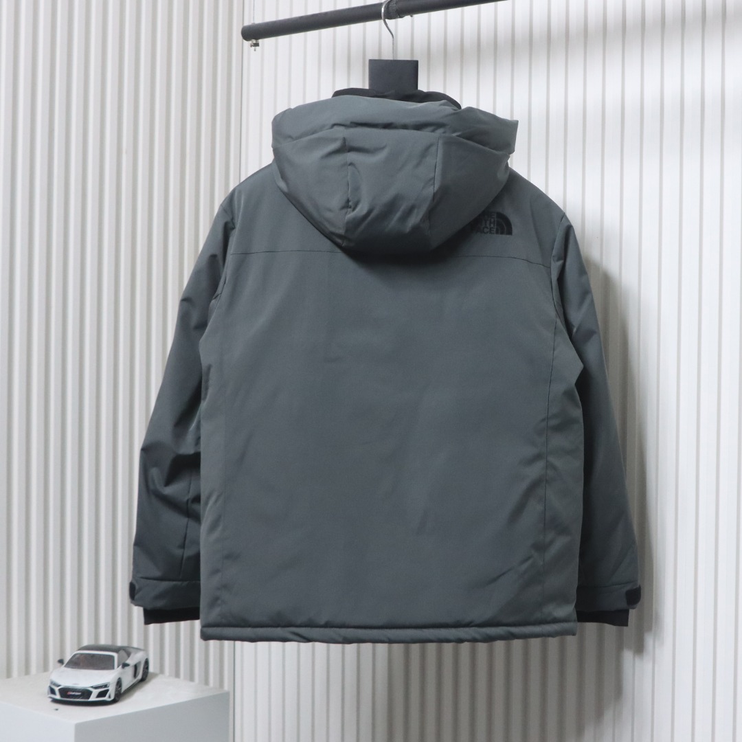 EM Sneakers The North Face POLAR Waterproof and Windproof Workwear Multi-pocket Drawstring Hooded Down Jacket Dark Grey