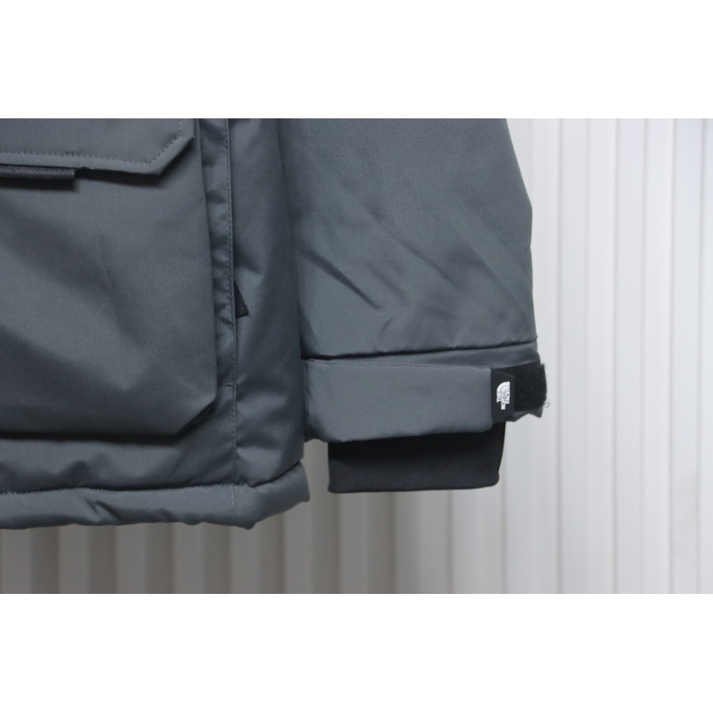 EM Sneakers The North Face POLAR Waterproof and Windproof Workwear Multi-pocket Drawstring Hooded Down Jacket Dark Grey