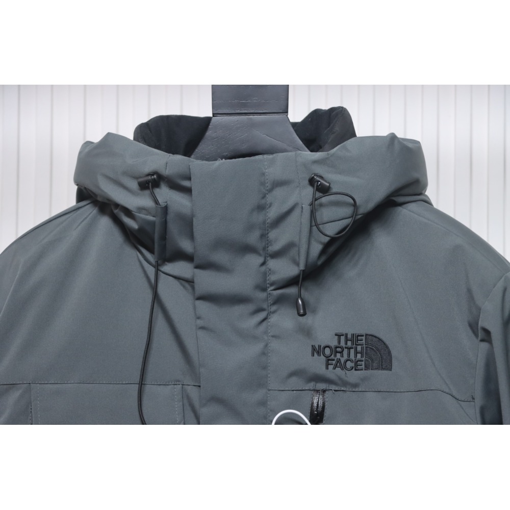 EM Sneakers The North Face POLAR Waterproof and Windproof Workwear Multi-pocket Drawstring Hooded Down Jacket Dark Grey