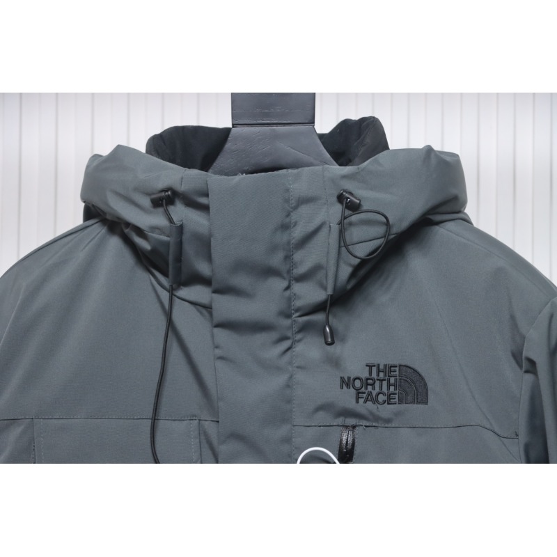 EM Sneakers The North Face POLAR Waterproof and Windproof Workwear Multi-pocket Drawstring Hooded Down Jacket Dark Grey