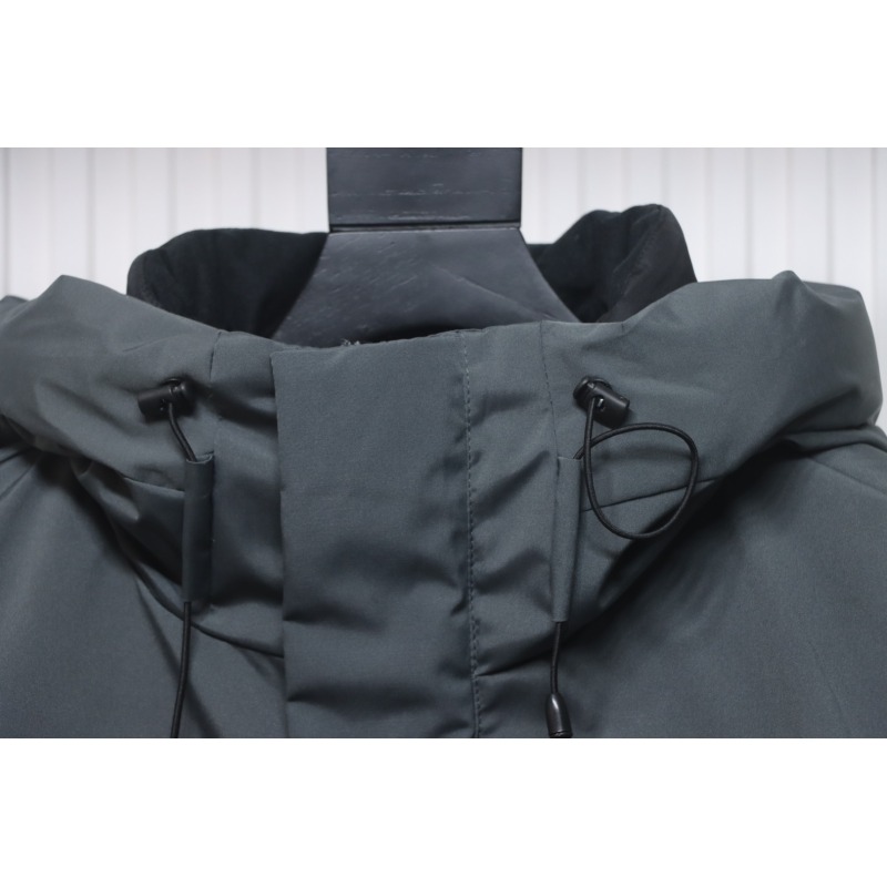 EM Sneakers The North Face POLAR Waterproof and Windproof Workwear Multi-pocket Drawstring Hooded Down Jacket Dark Grey
