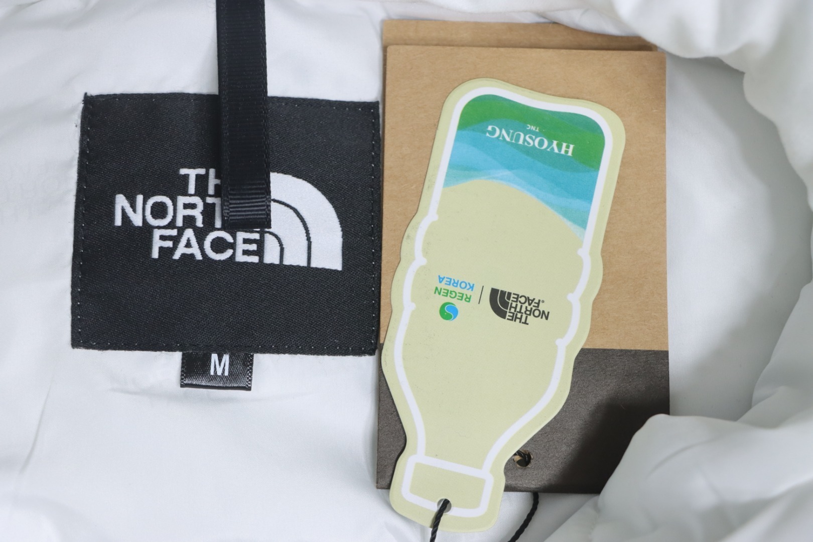 EM Sneakers The North Face POLAR Waterproof and Windproof Workwear Multi-pocket Drawstring Hooded Down Jacket White