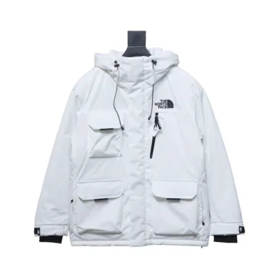 EM Sneakers The North Face POLAR Waterproof and Windproof Workwear Multi-pocket Drawstring Hooded Down Jacket White 01