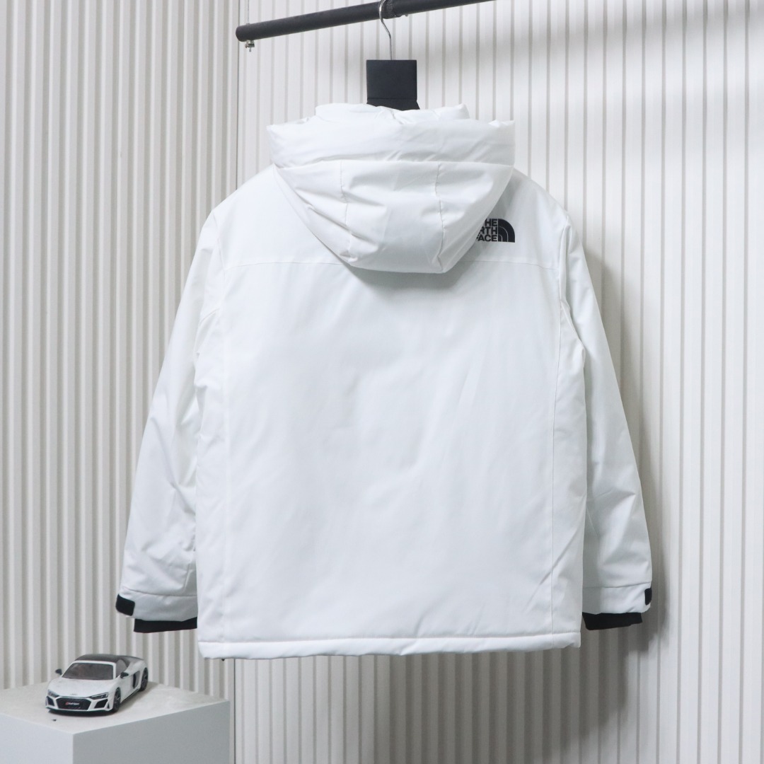 EM Sneakers The North Face POLAR Waterproof and Windproof Workwear Multi-pocket Drawstring Hooded Down Jacket White
