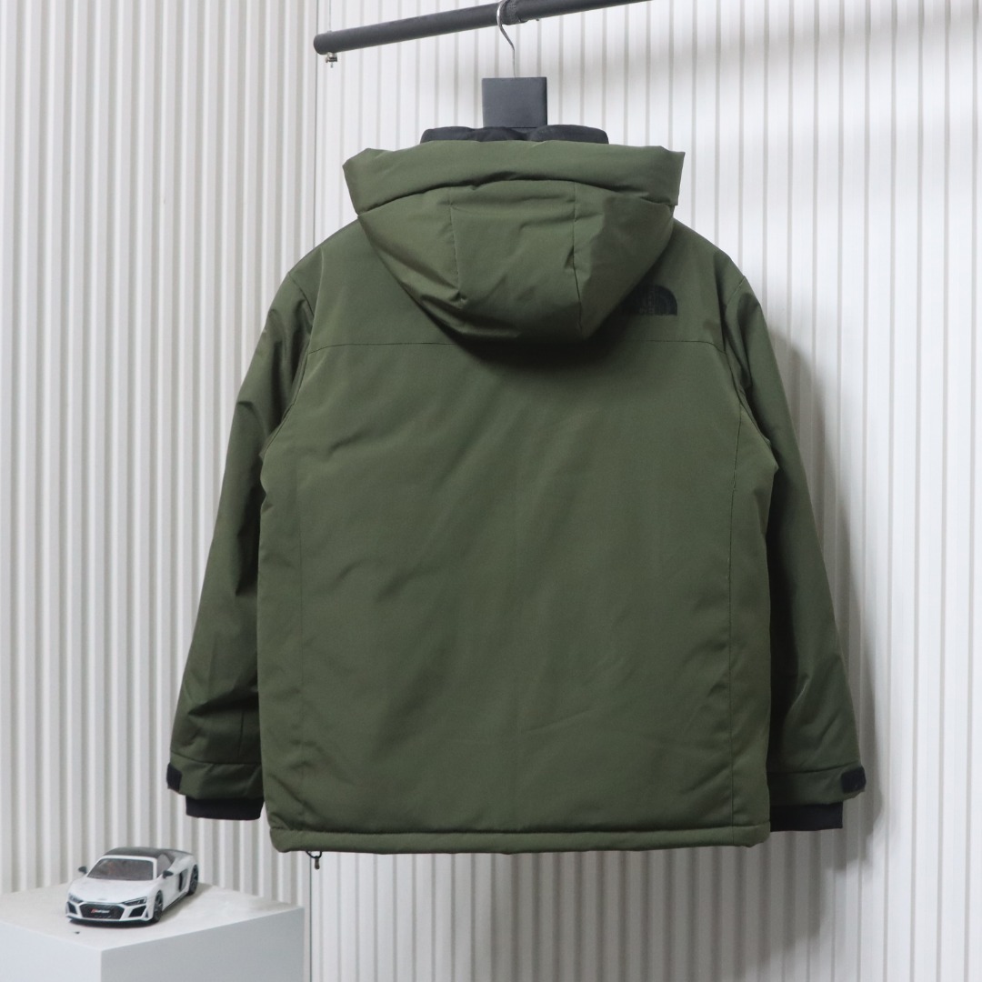 EM Sneakers The North Face POLAR Waterproof and Windproof Workwear Multi-pocket Drawstring Hooded Down Jacket Green