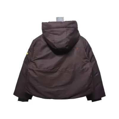 EM Sneakers The North Face TF Outdoor UE Pioneer Design Contrast Color Down Jacket Brown 02