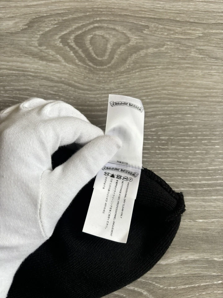 EM Sneakers Chrome Hearts Logo Beanie Black