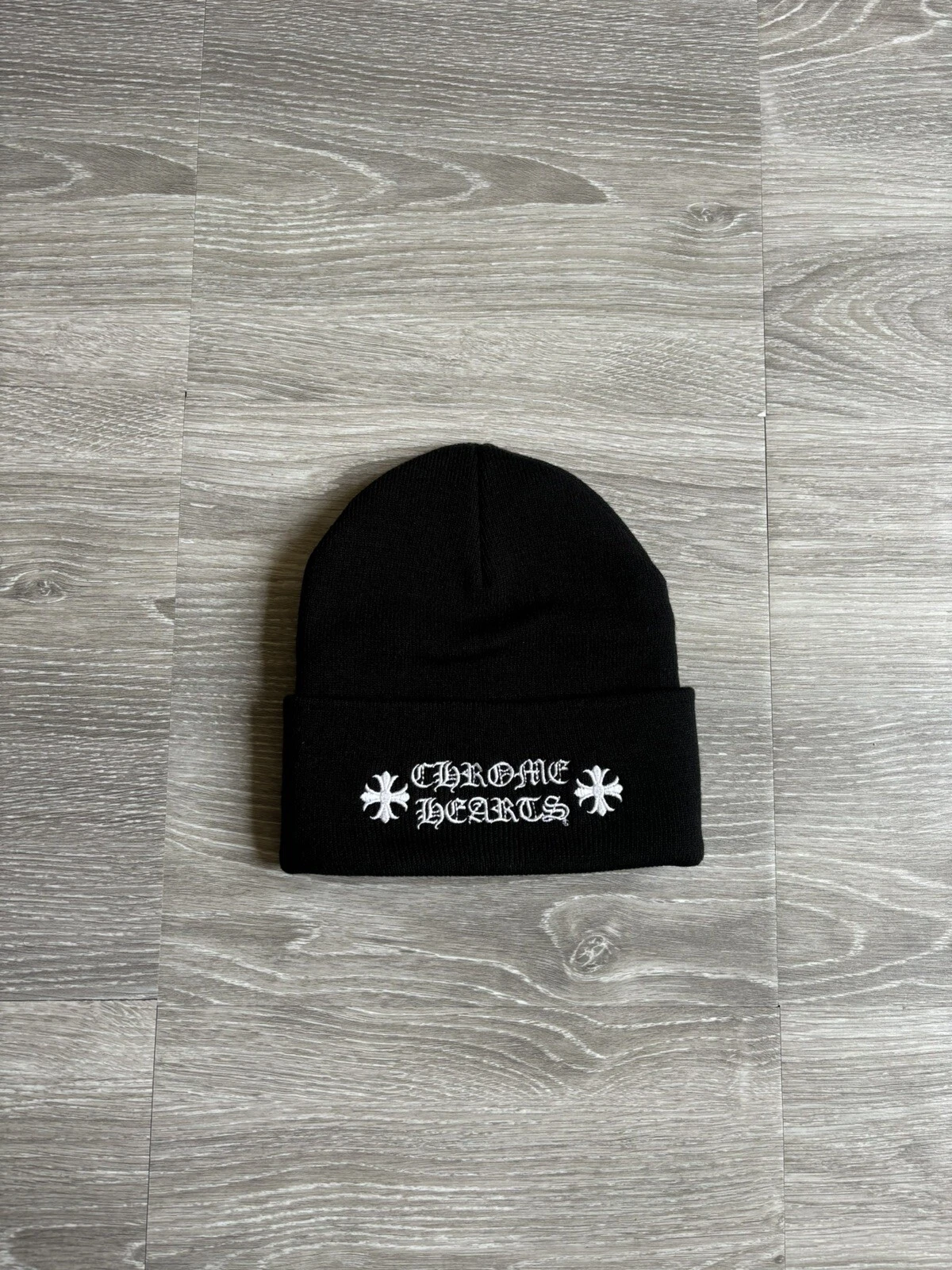 EM Sneakers Chrome Hearts Logo Beanie Black