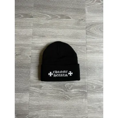 EM Sneakers Chrome Hearts Logo Beanie Black 02