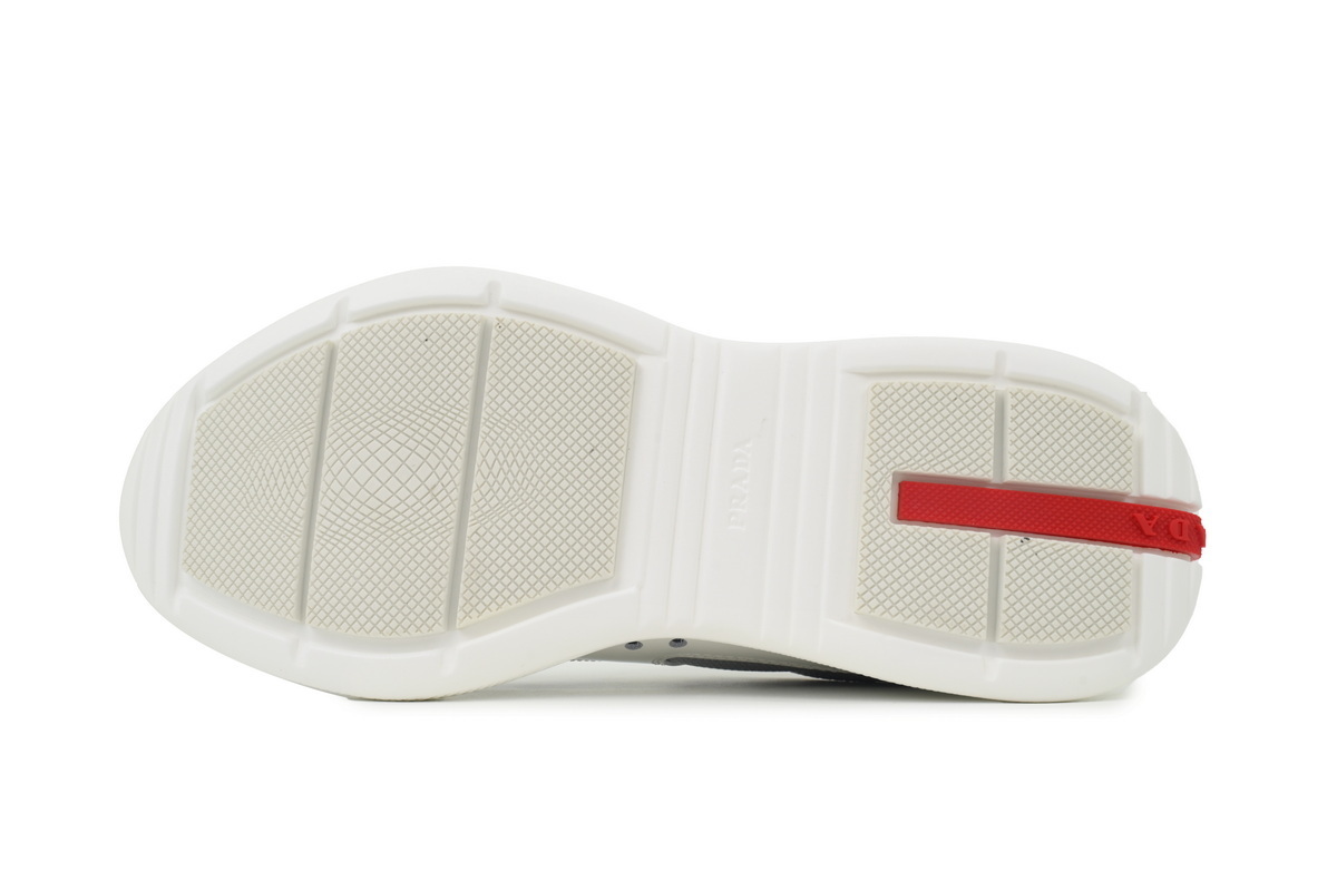 EM Sneakers Prada Americas Cup White Silver Red