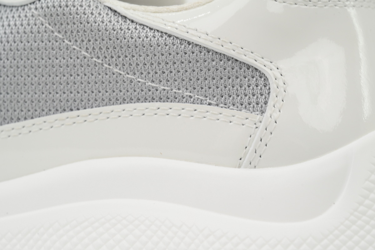 EM Sneakers Prada Americas Cup White Silver Red