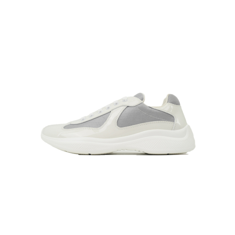 EM Sneakers Prada Americas Cup White Silver Red