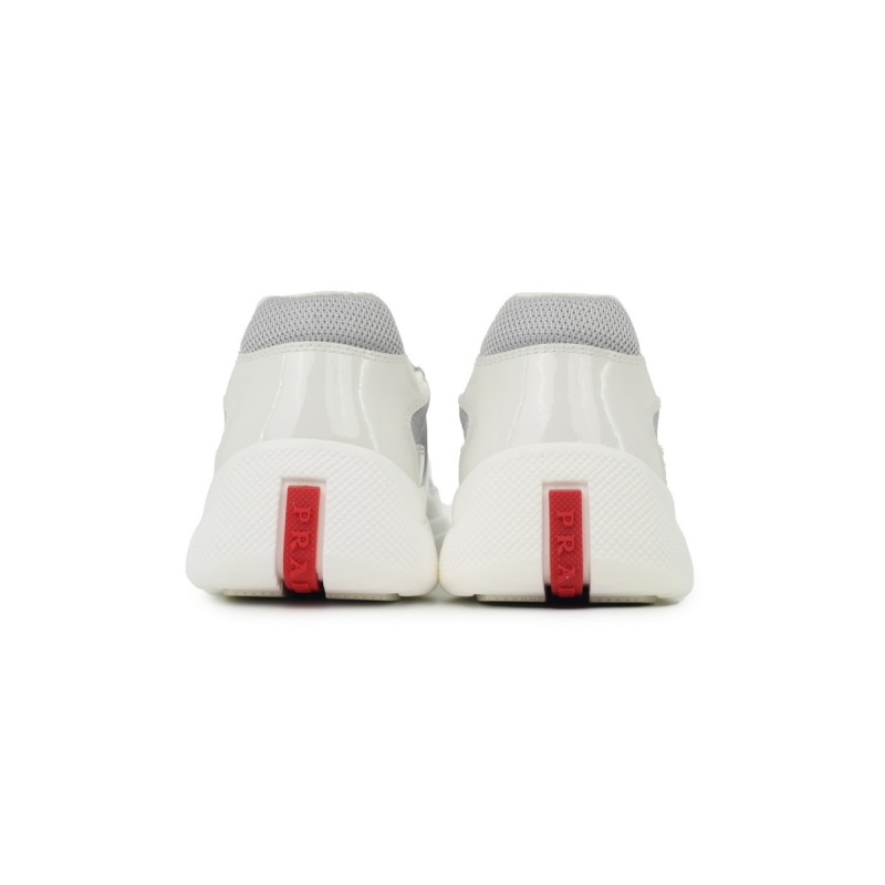 EM Sneakers Prada Americas Cup White Silver Red