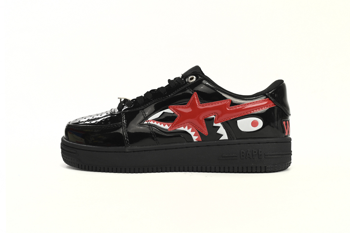 EM Sneakers BAPE Black Shark Cool Autumn and Winter Shoes and Clothing Set