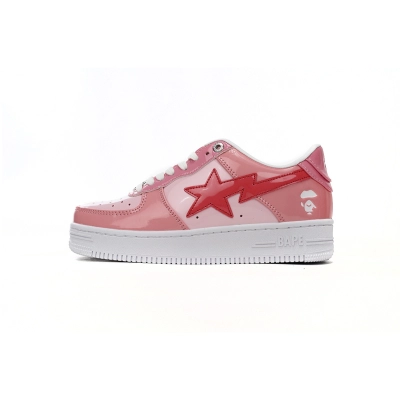 EM Sneakers BAPE Pink Shark Cool Autumn and Winter Shoes and Clothing Set 02