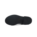 EM Sneakers Prada Boots Black Patent Leather Chelsea Slip-on Round Toe Fashionable