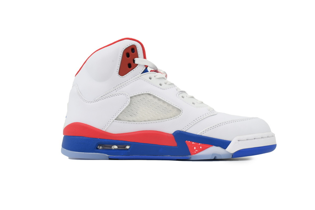 EM Sneakers Air Jordan 5 Retro White Blue Red 