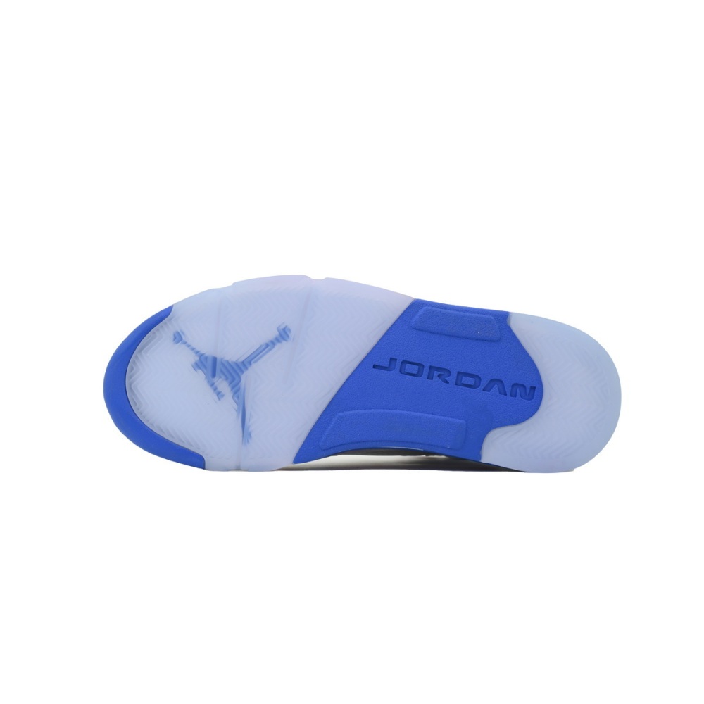 EM Sneakers Air Jordan 5 Retro White Blue Red 