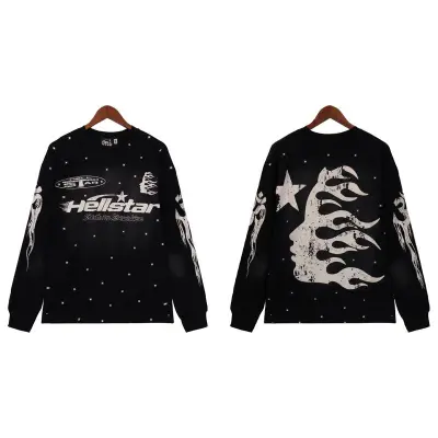 EM Sneakers Hellstar Hoodie 7001 Black/White 02