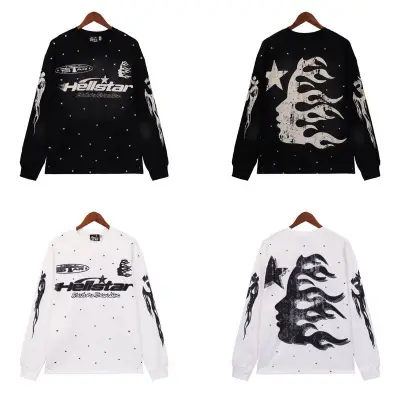 EM Sneakers Hellstar Hoodie 7001 Black/White 01