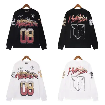 EM Sneakers Hellstar Hoodie 7002 Black/White 01