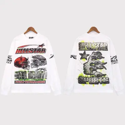 EM Sneakers Hellstar Hoodie 7006 Black/White 02