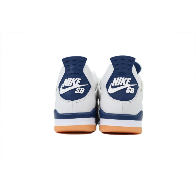 EM Sneakers Jordan 4 x Nike SB Retro White Black