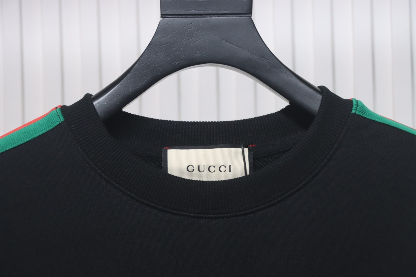 EM Sneakers Gucci Crew Neck Sweatshirt 24SS Side Web Black