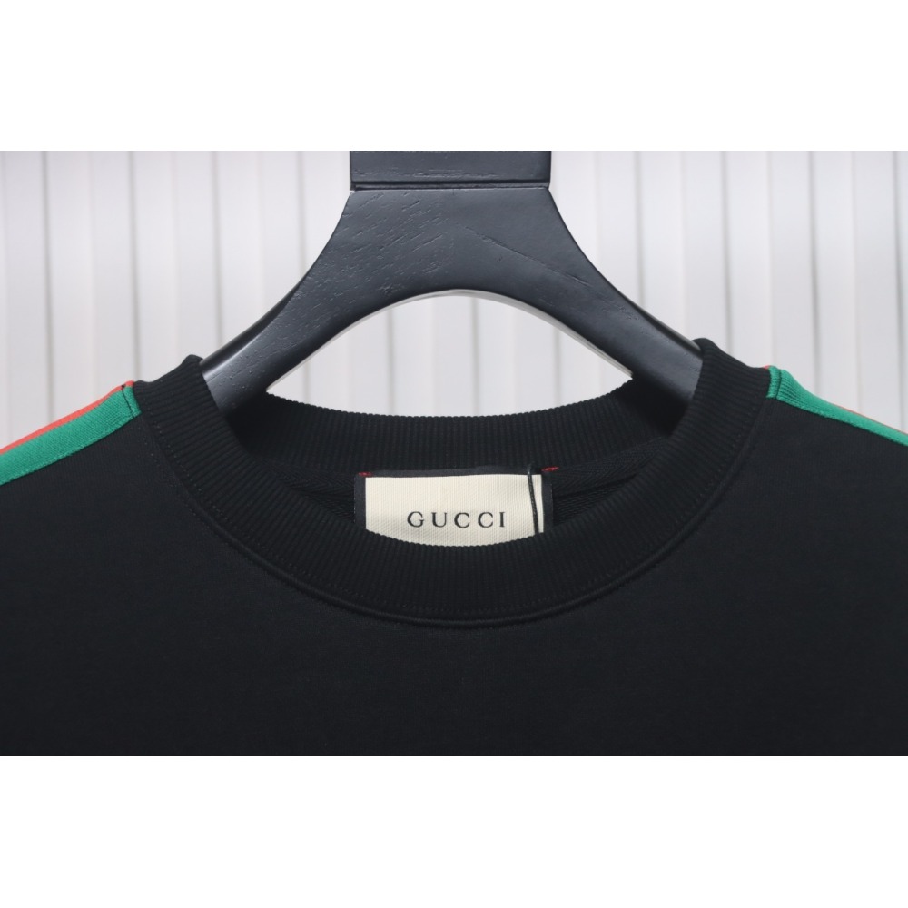 EM Sneakers Gucci Crew Neck Sweatshirt 24SS Side Web Black
