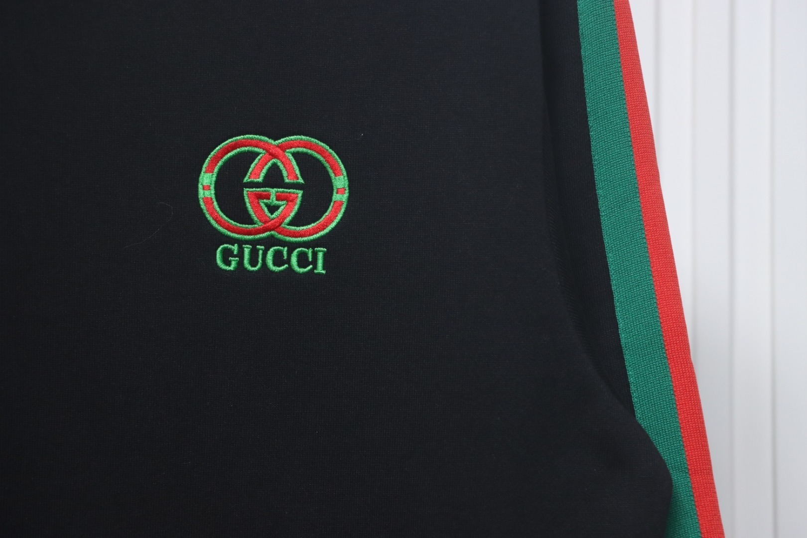 EM Sneakers Gucci Crew Neck Sweatshirt 24SS Side Web Black