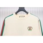 EM Sneakers Gucci Crew Neck Sweatshirt 24SS Side Web White