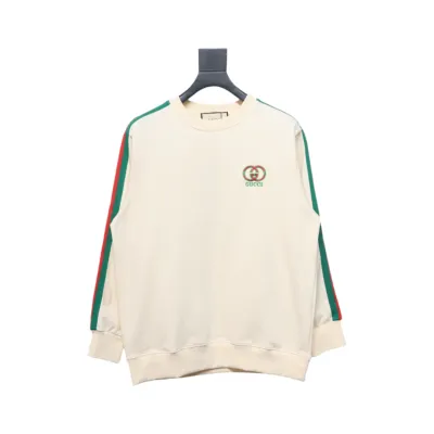 EM Sneakers Gucci Crew Neck Sweatshirt 24SS Side Web White 01