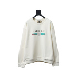 EM Sneakers Gucci Crew Neck Sweatshirt with Yellow Duck Print on Back White
