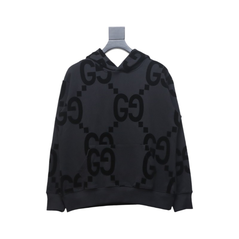 EM Sneakers Gucci Hoodie 24Fw Double G Flocked Black Print