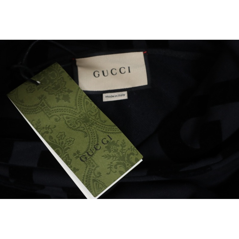 EM Sneakers Gucci Hoodie 24Fw Double G Flocked Black Print