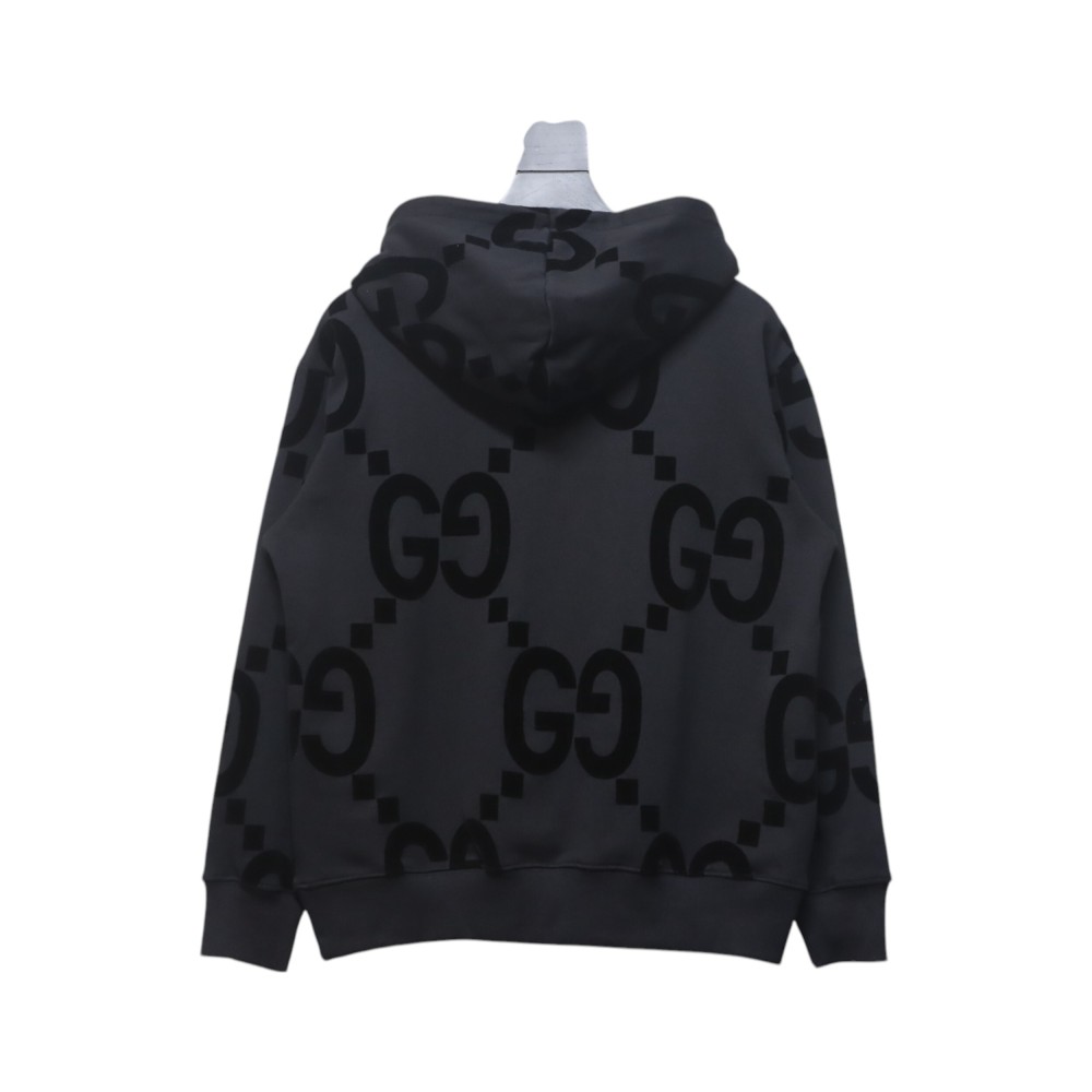 EM Sneakers Gucci Hoodie 24Fw Double G Flocked Black Print
