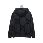 EM Sneakers Gucci Hoodie 24Fw Double G Flocked Black Print
