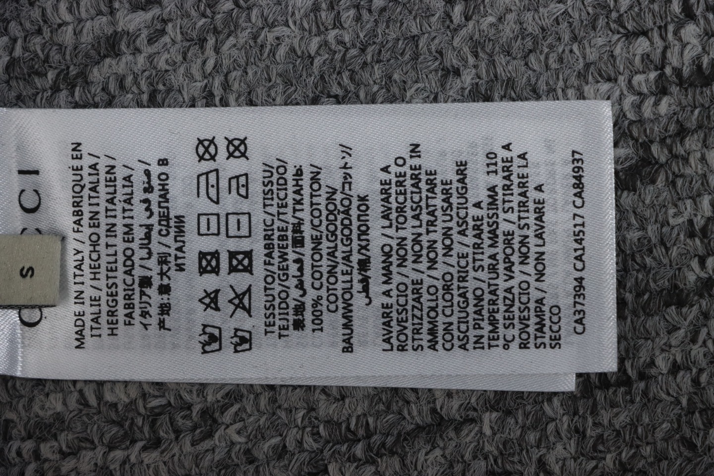 EM Sneakers Gucci Hoodie 24Fw Double G Flocked Black Print