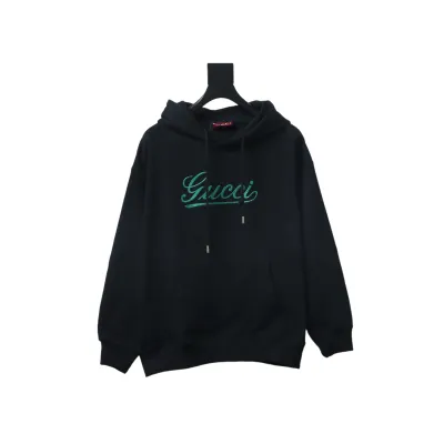 EM Sneakers Gucci Hoodie 25Fw Musical Note Signature Logo Embroidery Black 01