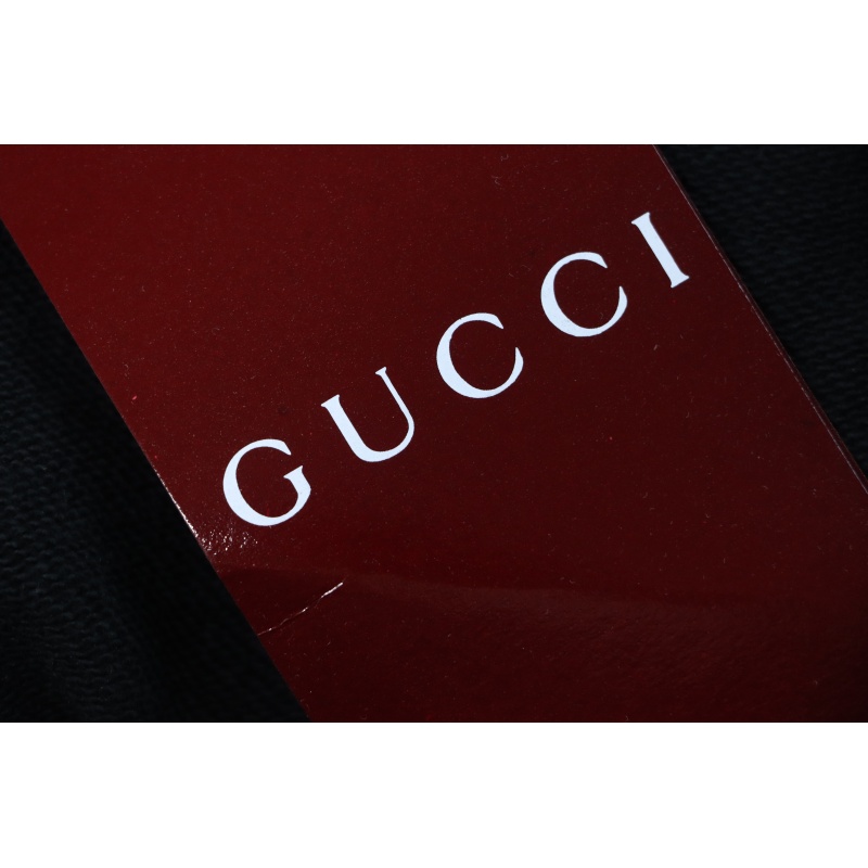 EM Sneakers Gucci Hoodie 25Fw Musical Note Signature Logo Embroidery Black