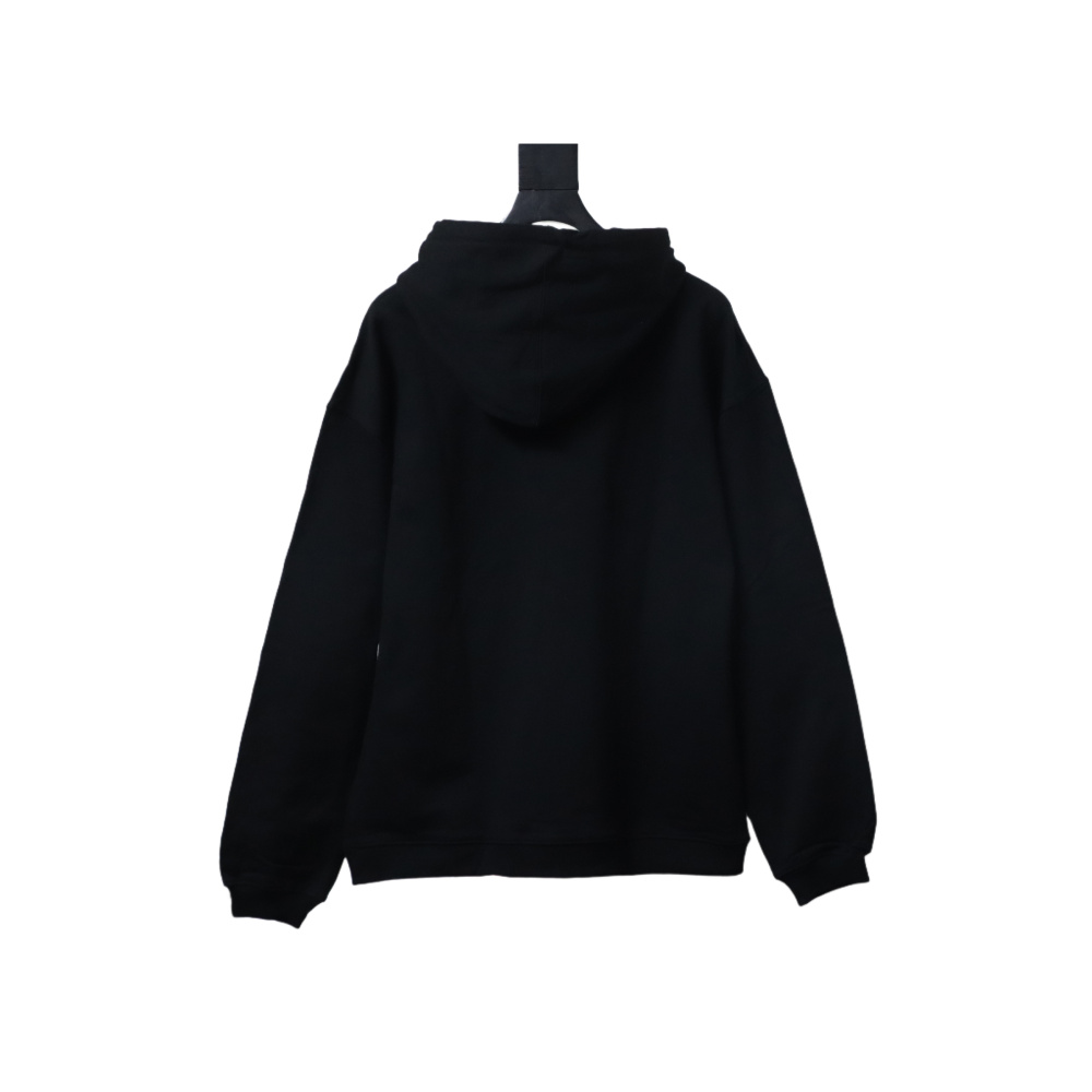 EM Sneakers Gucci Hoodie Lightning Bolt Print Black