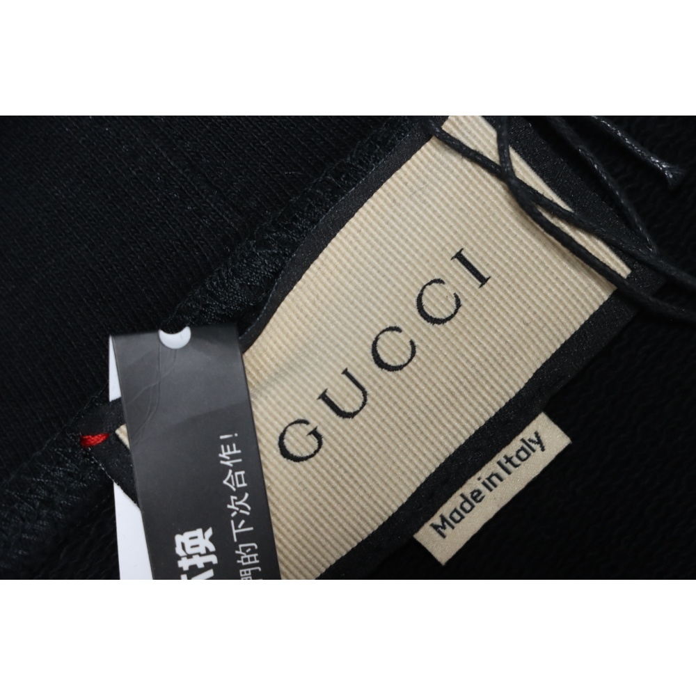 EM Sneakers Gucci Hoodie Lightning Bolt Print Black