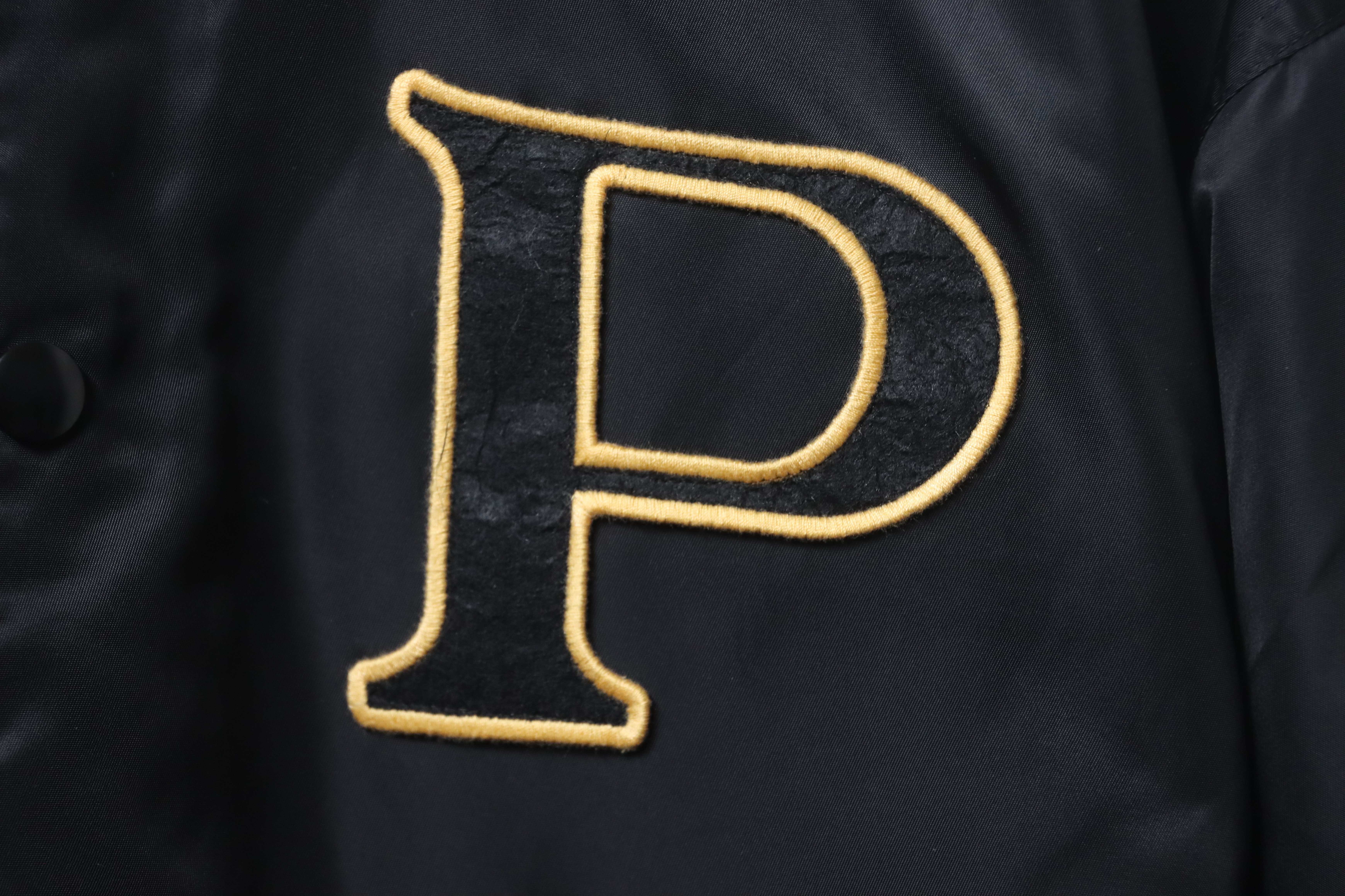 EM Sneakers Prada Grained Canvas Padded Baseball Jacket Black