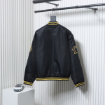 EM Sneakers Prada Grained Canvas Padded Baseball Jacket Black