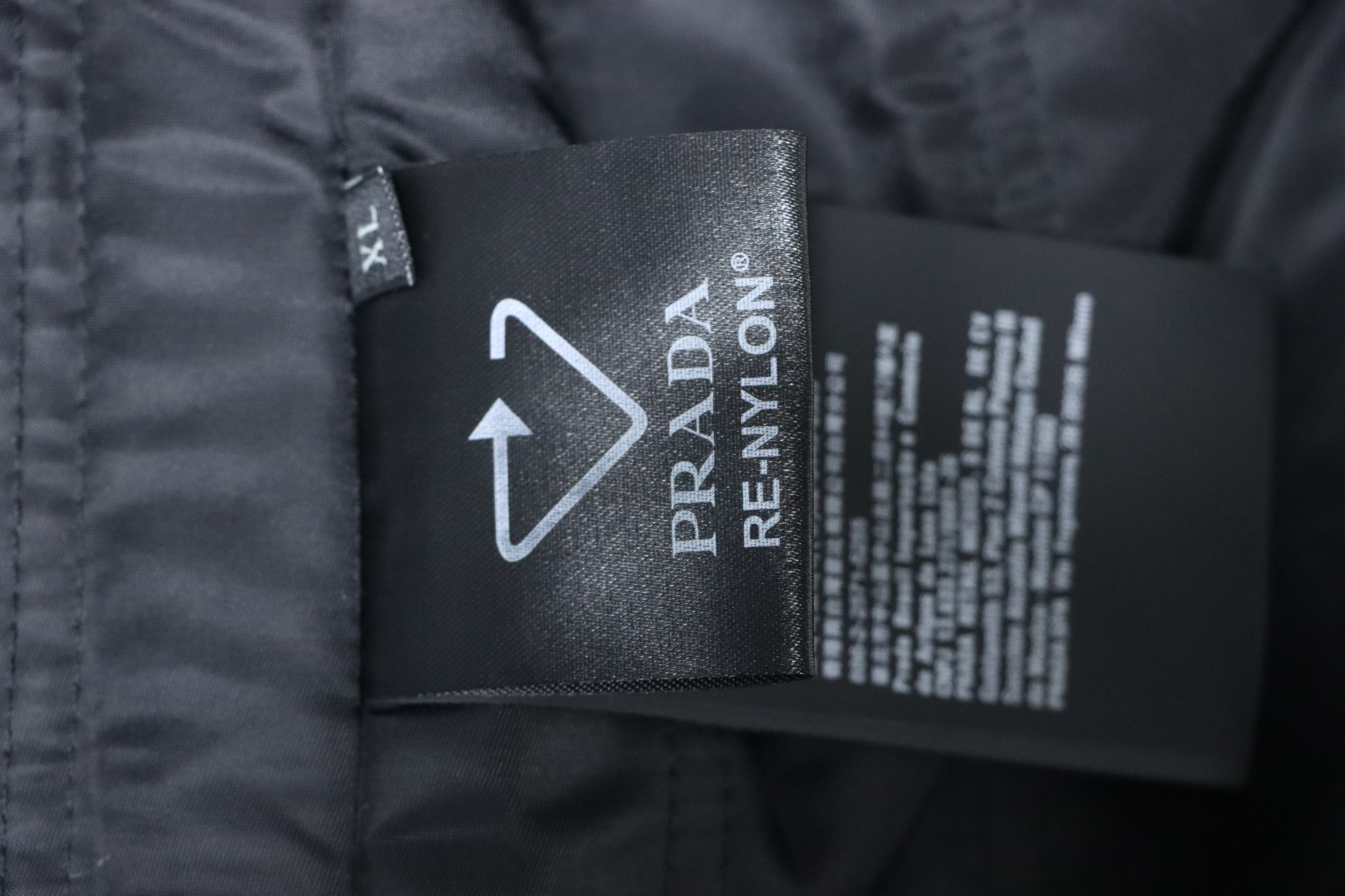 EM Sneakers Prada Grained Canvas Padded Baseball Jacket White