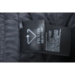 EM Sneakers Prada Grained Canvas Padded Baseball Jacket White