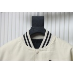 EM Sneakers Prada Grained Canvas Padded Baseball Jacket White