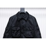 EM Sneakers Prada Multi-Pocket Shirt Functional Jacket Black
