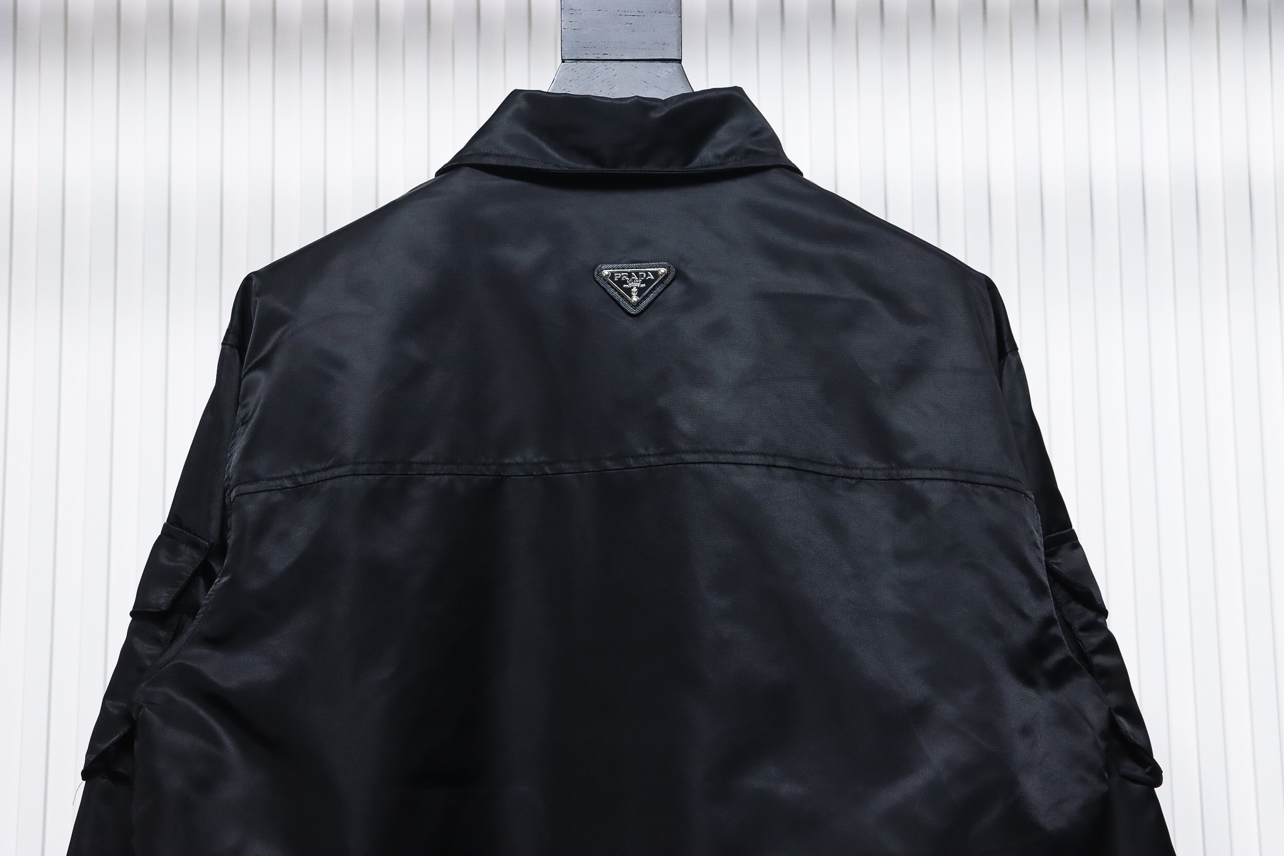 EM Sneakers Prada Multi-Pocket Shirt Functional Jacket Black