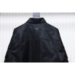 EM Sneakers Prada Multi-Pocket Shirt Functional Jacket Black